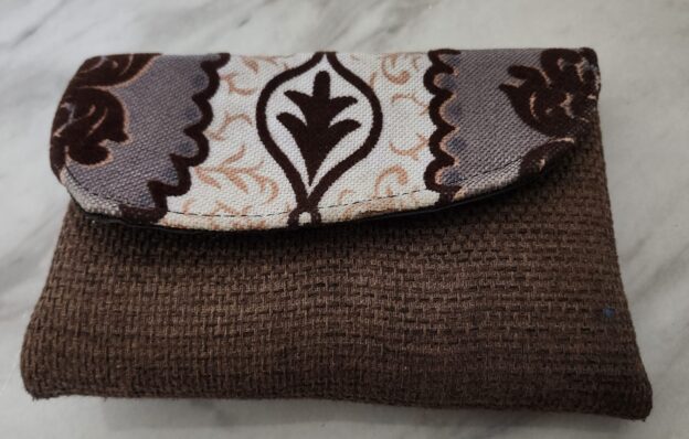 Ankara Clutch bag-Brown,Beige/White, African print purse for Women, Cute dinner date clutch bag