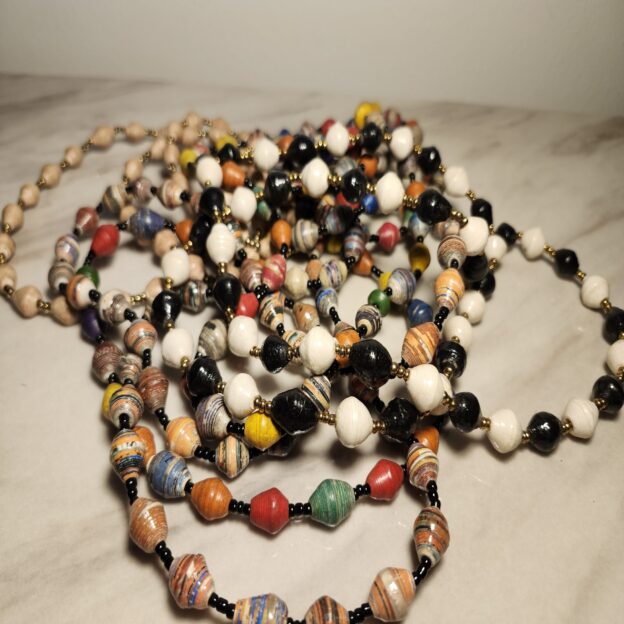 Boho Necklace Multicolored Seashell Beaded Summer Style Necklace, Women's Gift idea